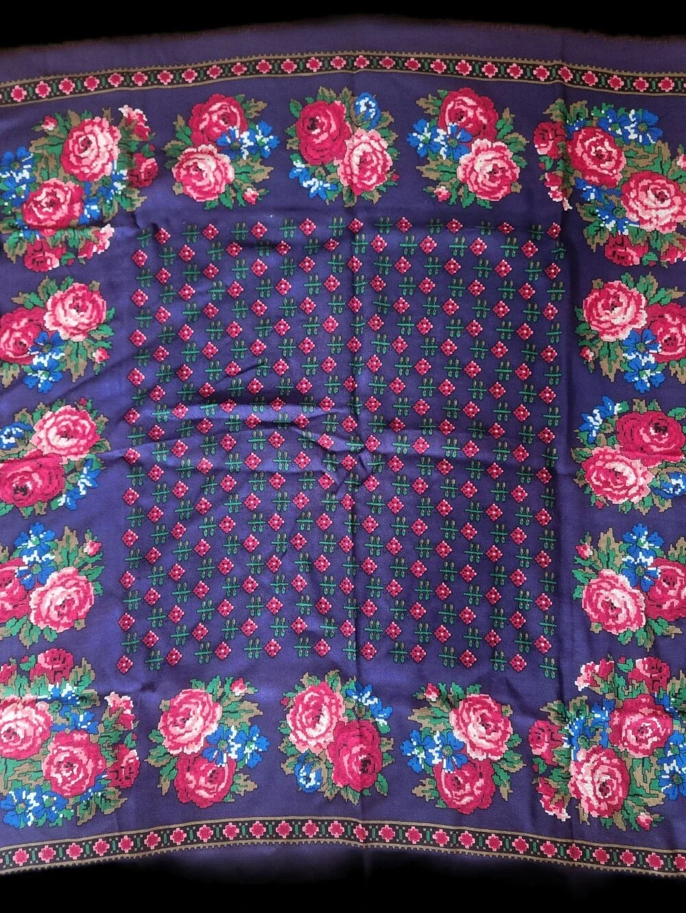 vintage Slavic babushka scarf i⁸